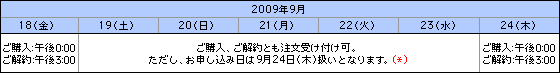ご注文締め切り時間 説明画像