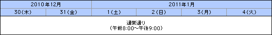 ATMご利用時間