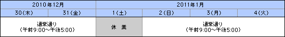営業時間