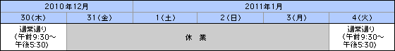 営業時間