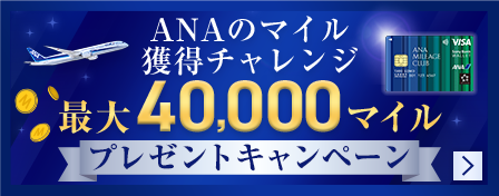 ANAのマイル獲得チャレンジ　最大40,000マイルプレゼントキャンペーン