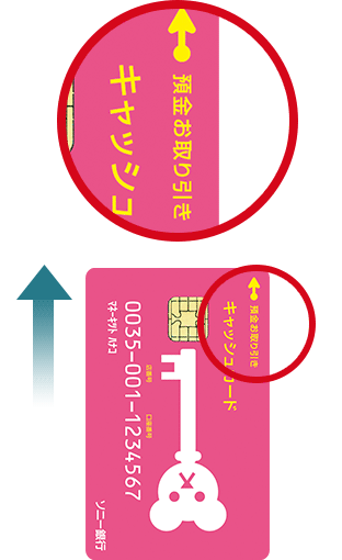 キャッシュカード（ポストペット）ご利用イメージ